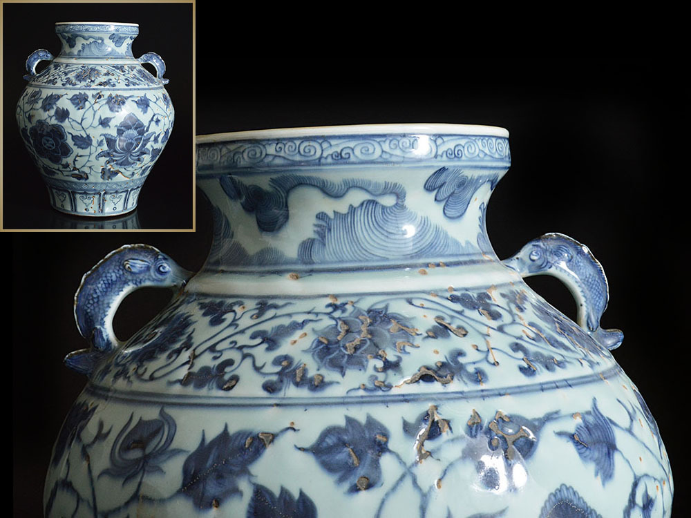 中国美術 花瓶 瓷器 骨董品 青花 2026年最新Yahoo!オークション 玉壺春