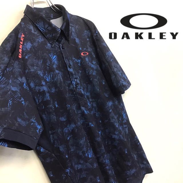 新作登場，SALE OAKLEY オークリー ゴルフウェア ポロシャツ 総柄&times;刺繍ロゴ ネイビー系 メンズXL(オークリー)｜売買されたオークション情報、yahooの商品情報をアーカイブ公開 - オークファン シャツ