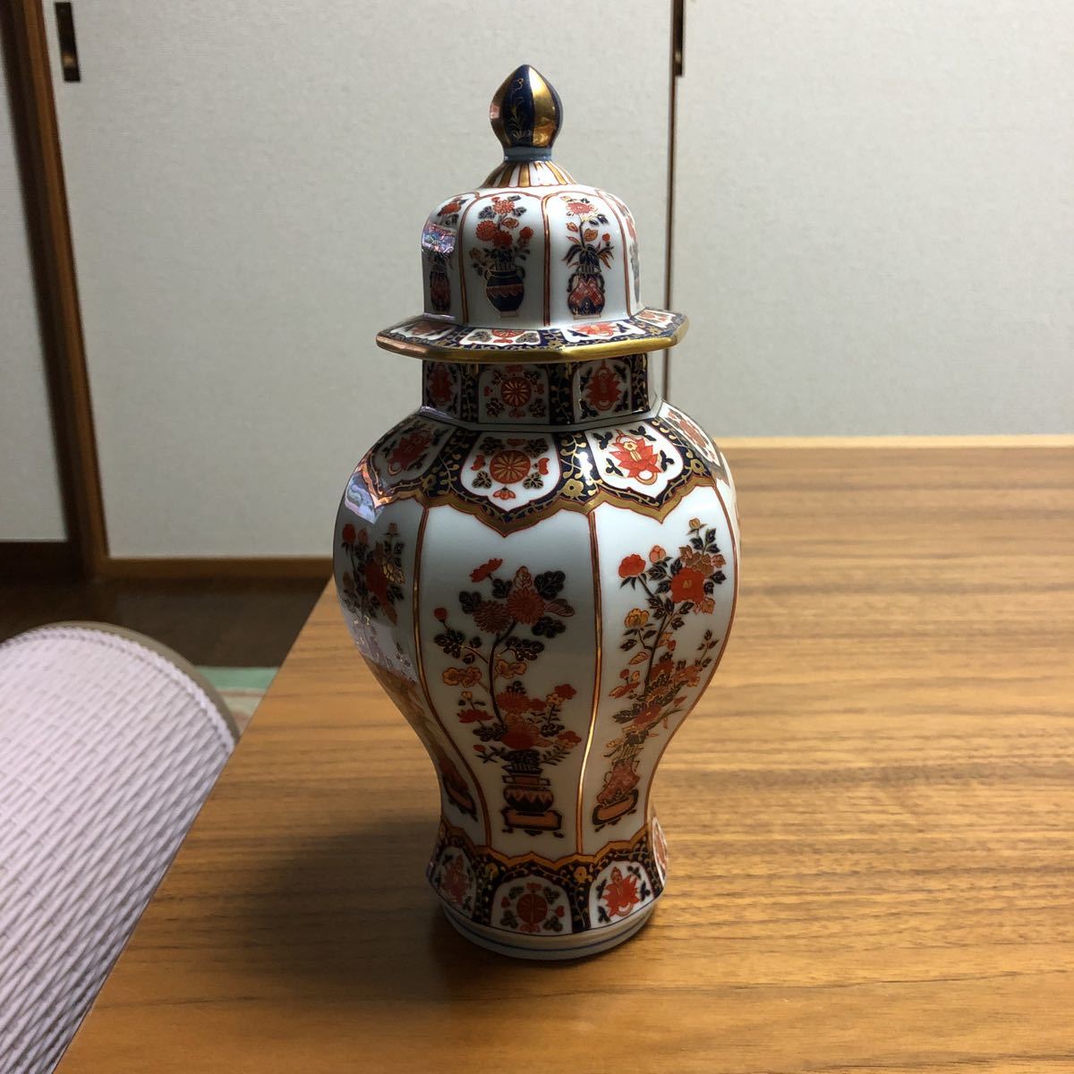 古酒 ☆有田焼☆ 古伊万里文様 花籠ボトル ニッカウイスキー 特級