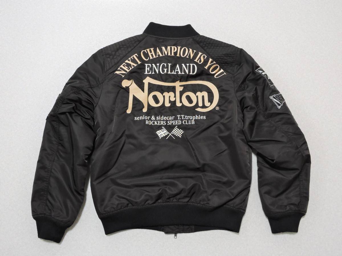 美品 良新 Norton（ノートン）MA-1 フライトジャケット 豪華刺繍 L