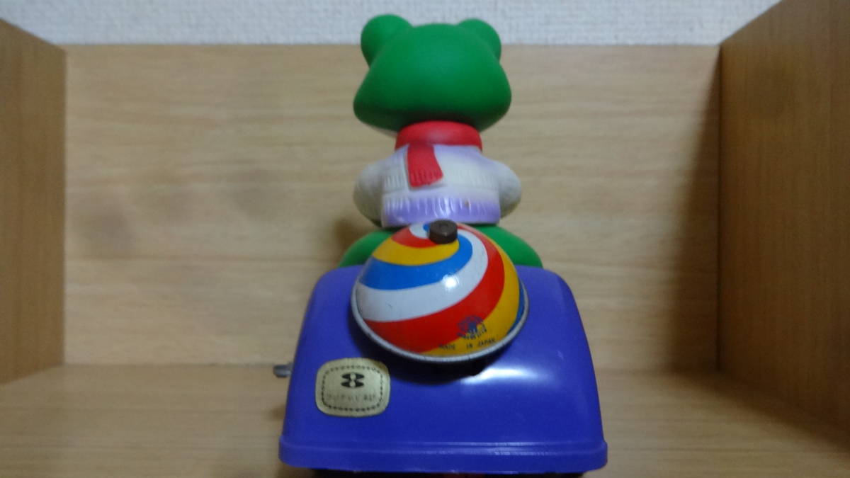 当時物 マスダヤ 増田屋 木馬座 ケロヨンベビーカー ゼンマイ ソフビ