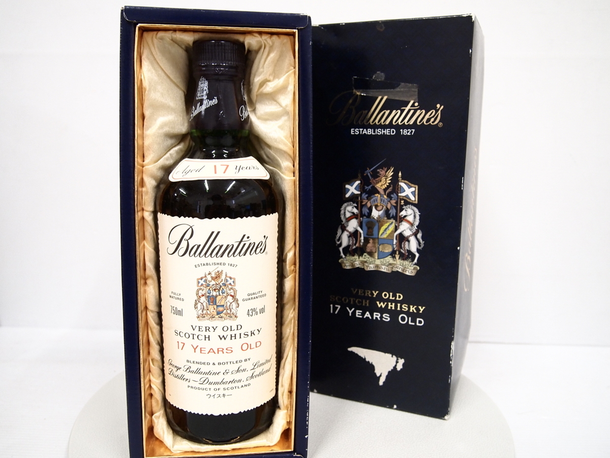 Ballanntine's バランタイン ファイネスト 赤青紋章 オールドボトル