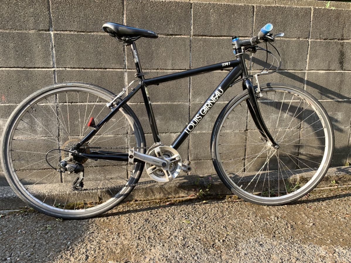 ルイガノ LGS-TR1 700C アルミ シマノ24速 470mm 黒 LGS-TR 1 ⁄ LOUIS