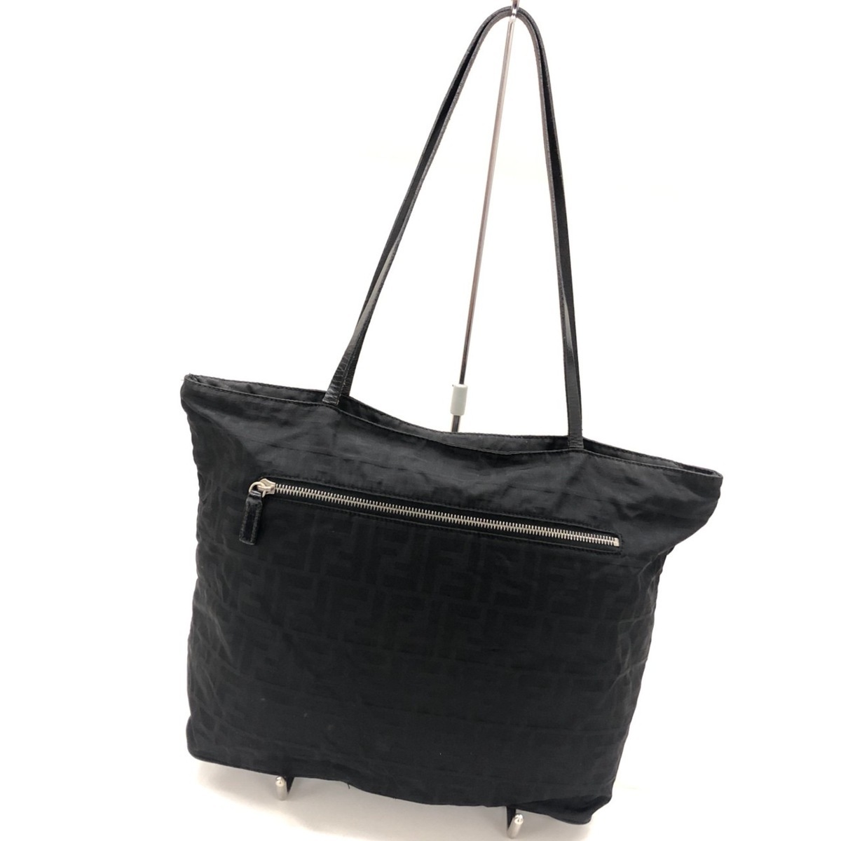 ◇FENDI フェンディ◇ズッカ柄 トートバッグ 15785 ブラック 黒 FF柄 