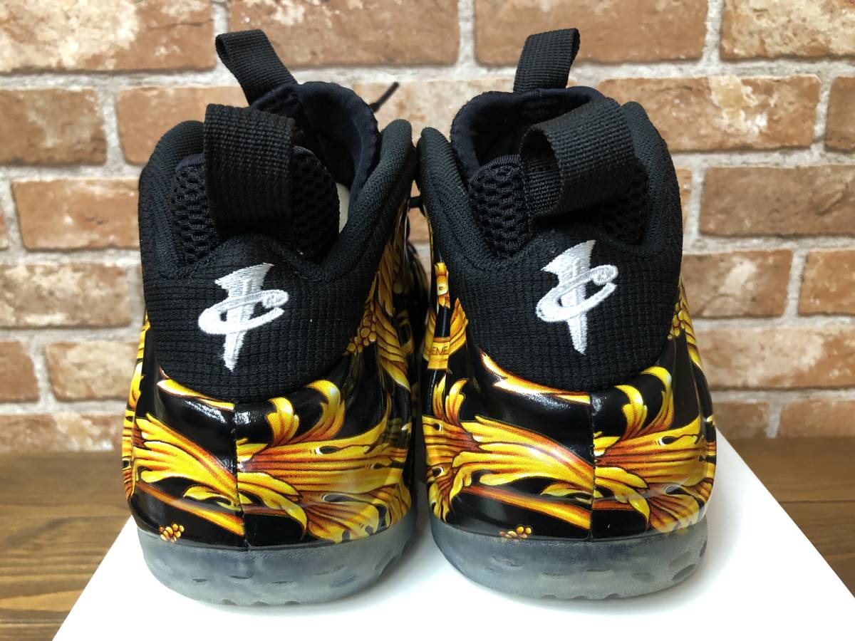 美中古45】NIKE AIR FOAMPOSITE ONE SPREME BLACK:28.5cm/US10.5 