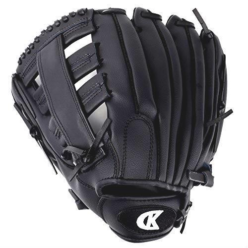 ★在庫限り★ CrossKnock 野球 グローブ 軟式グローブ オールラウンド 12.5インチ (ブラック12.5， 左)