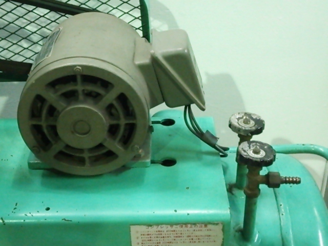 1円スタート 東芝 東京芝浦 エアーコンプレッサー CP6-7T タンク容量 