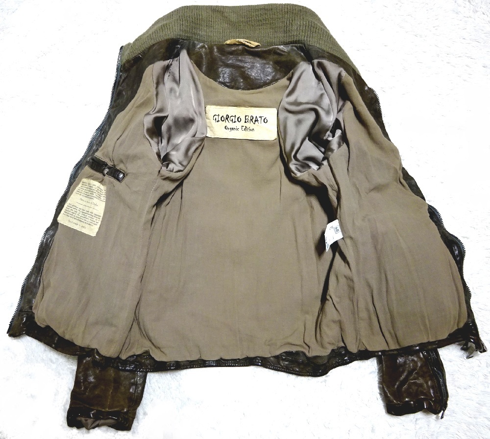 イタリア製 ◇ GIORGIO BRATO ジョルジオブラット 製品染 タンニン鞣し