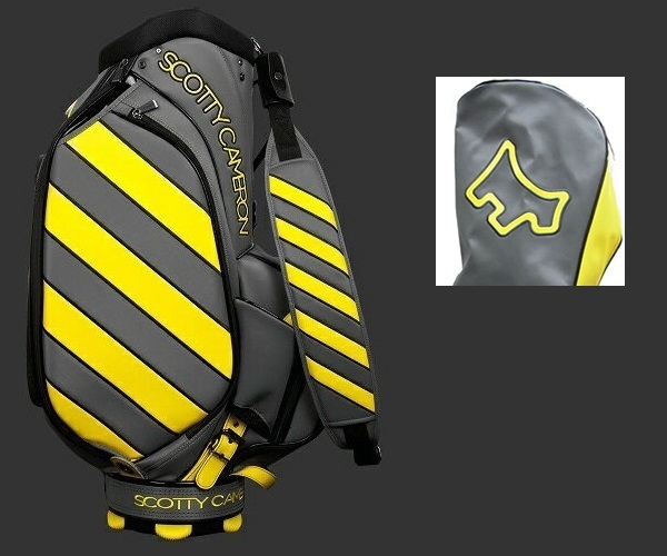 Scotty Cameron Caution Stripe Sunshine Yellow Staff Bag 2018
