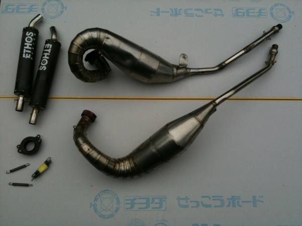 NSR250R MC21 MC28 ETHOS トルネードチャンバー (マフラー本体（社外