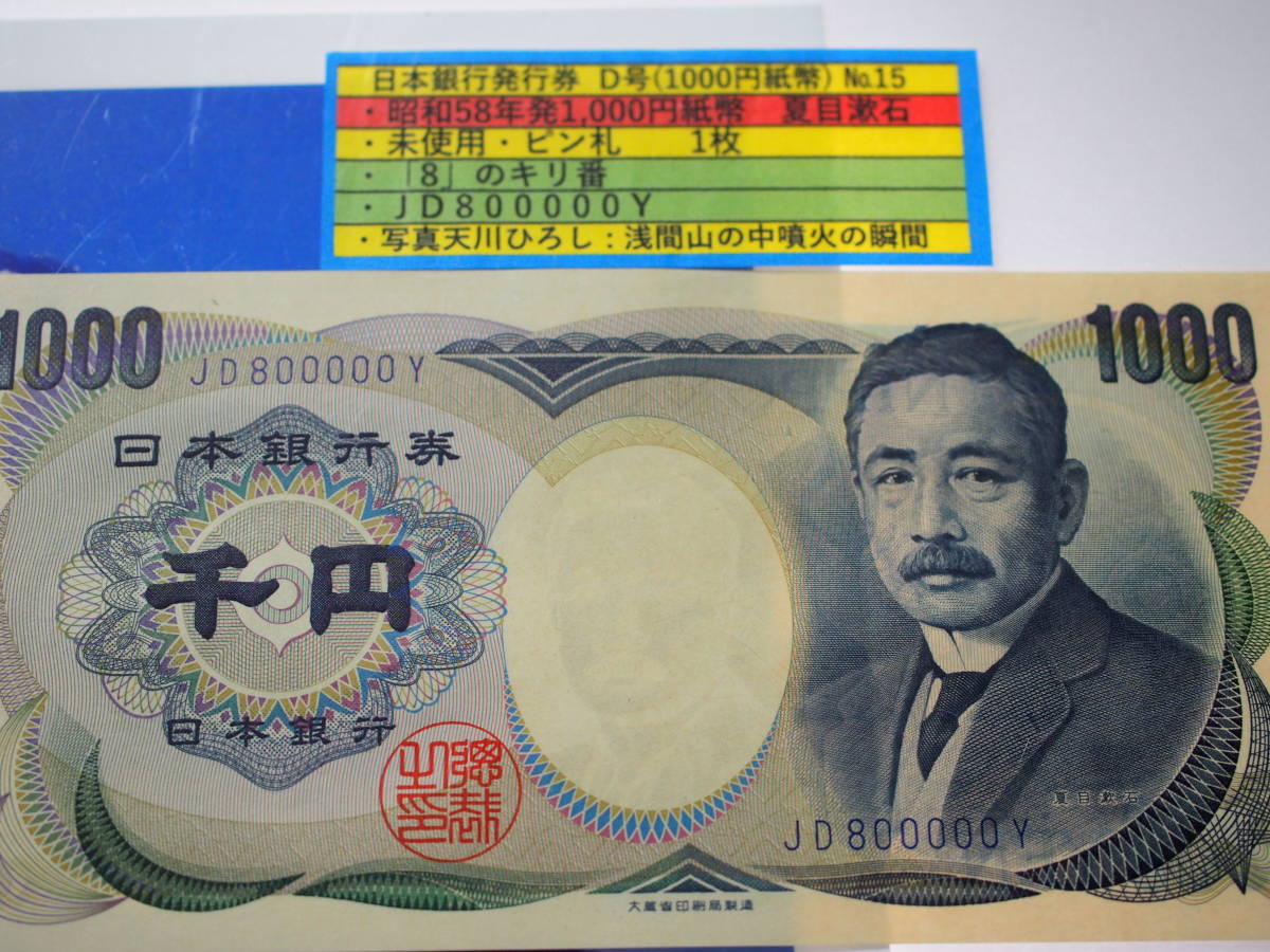 夏目漱石 | 大蔵省 夏目漱石1000円札 日本 古銭買取専門店アンティー
