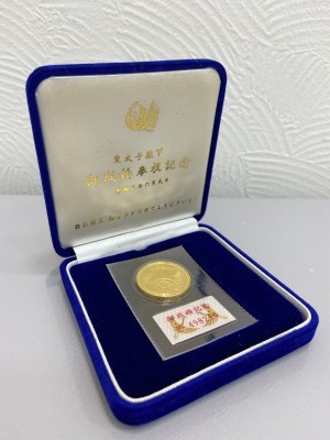 8819☆皇太子殿下御成婚記念5万円金貨幣 ケース付き 大宮店皇太子殿下