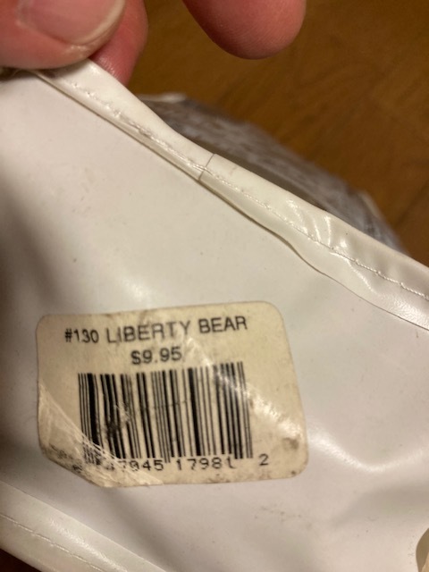 ★送料込み！値下げ　タグ付きニューヨーク土産N.Y Teddy：自由の女神テディベア　テディベアぬいぐるみ/全長約21cm/専用ケース入り_5