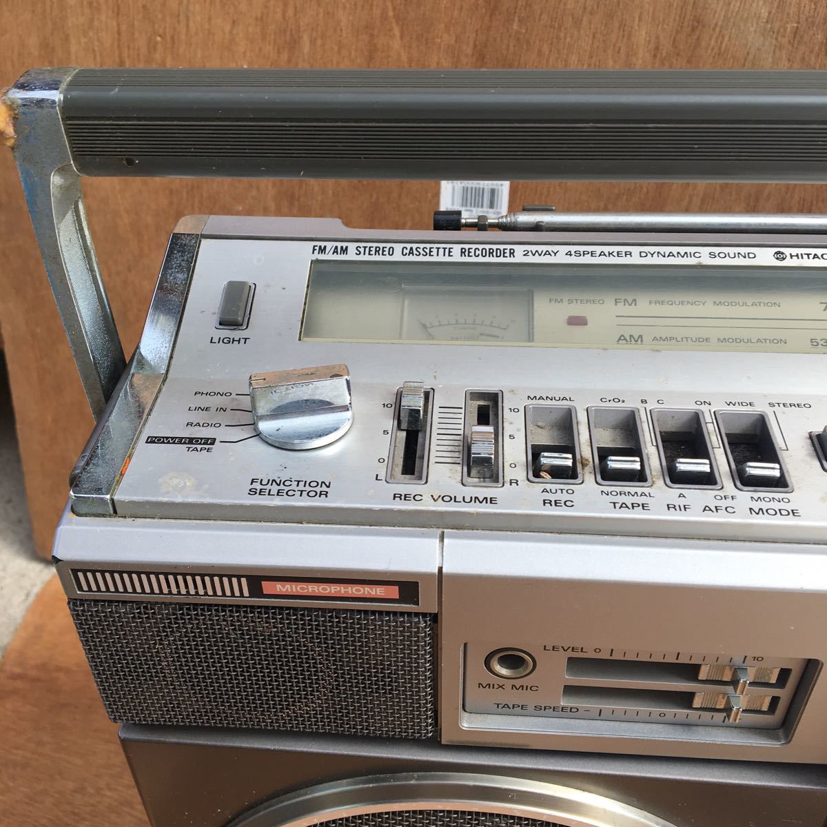 ☆HITACHI 日立 TRK-8280 ラジカセ 中古 現状品 221001N3416 HITACHI 