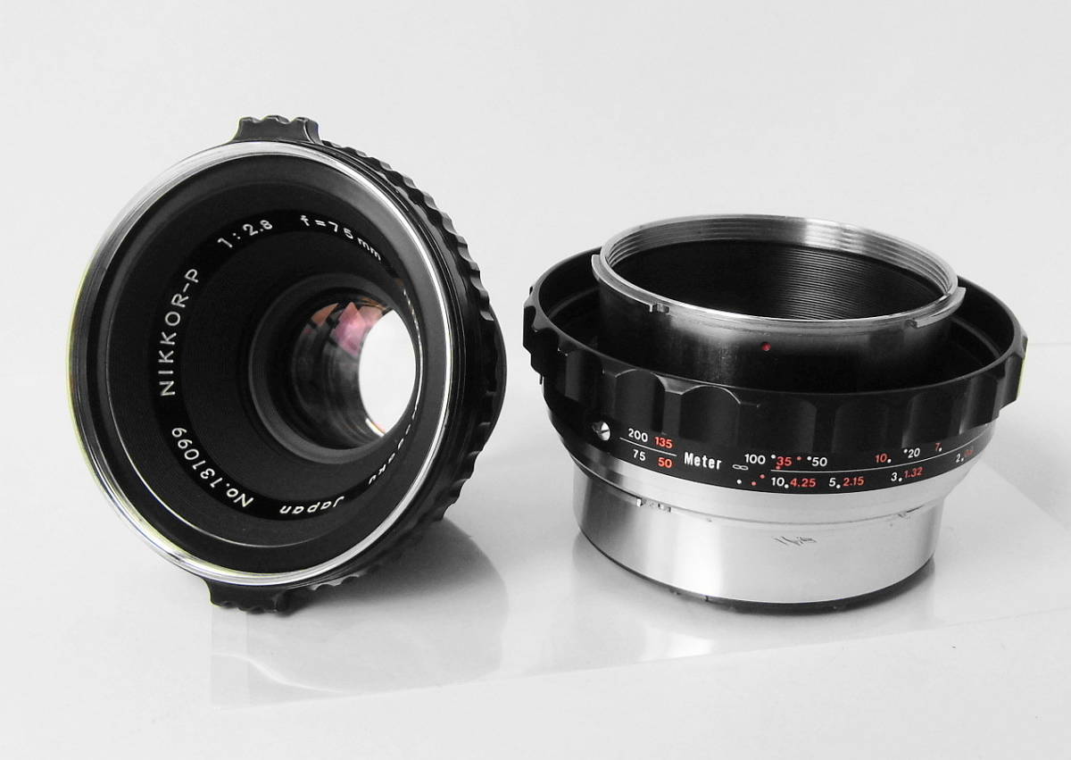 Zenza Bronica ヘリコイドリング #380-3 ☆ ブロニカ S2/EC用 ヘリコイドリング ＋ レンズ NIKKOR-P 75mm f2
