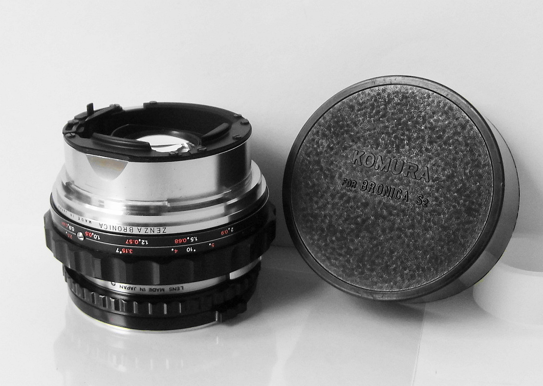 ☆ ブロニカ S2/EC用 ヘリコイドリング ＋ レンズ NIKKOR-P 75mm f2
