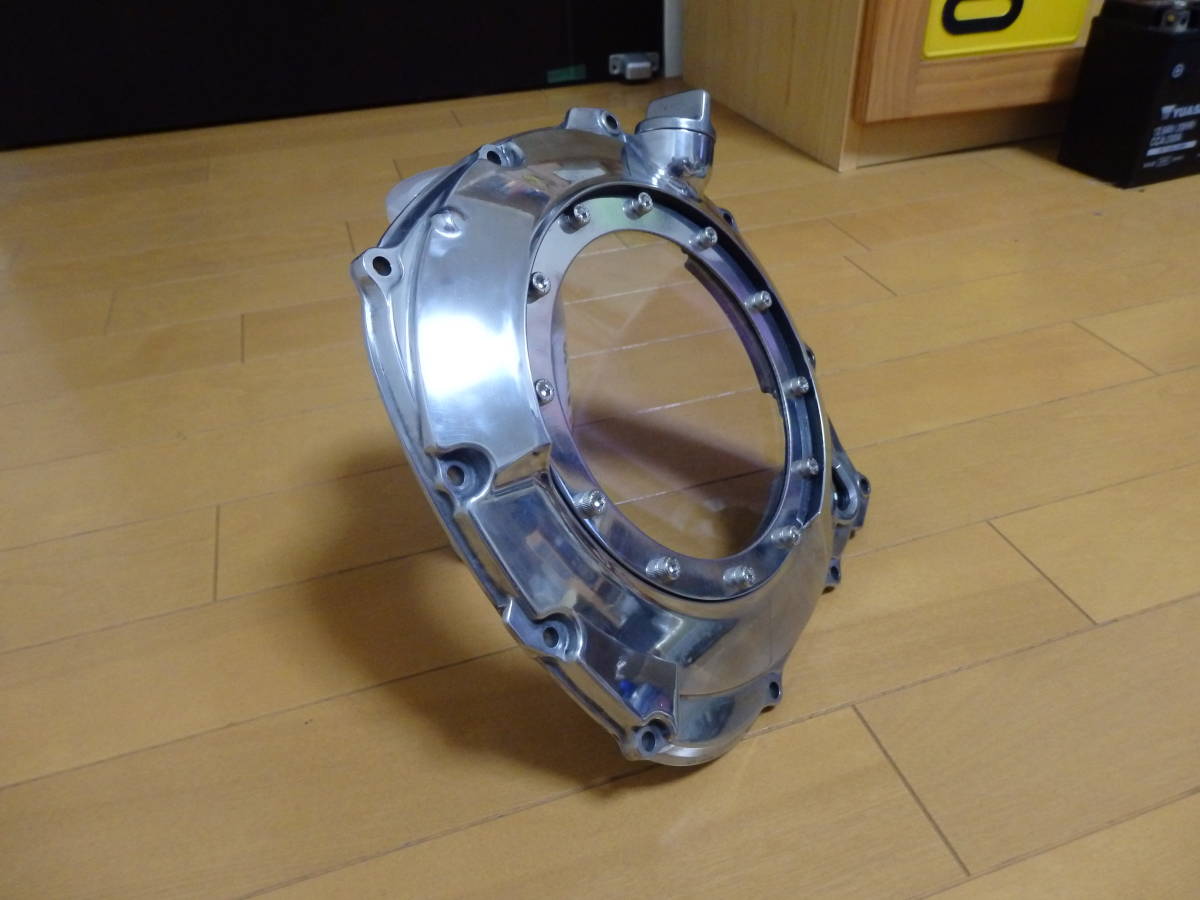 XJR1200 1300 クラッチカバー スケルトン加工品 バフがけ XJR1200 