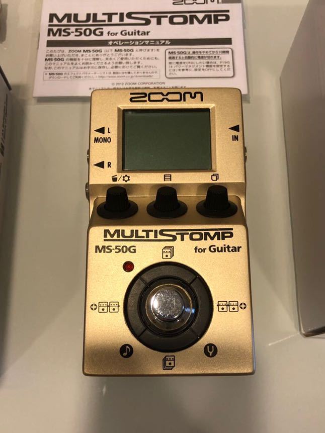 ZOOM MS-50G MultiStomp 限定ゴールドカラー 本体+箱付き ZOOM MS-50G