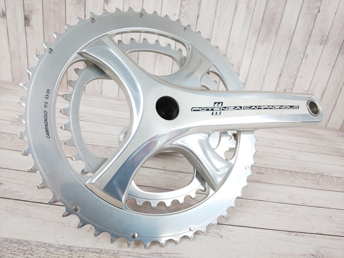 【新品，安い】 カンパニョーロ Campagnolo ポテンツァ POTENZA クランクセット 53/39T 170mm シルバー(クランク)｜売買されたオークション情報、yahooの商品情報をアーカイブ公開 - オークファン クランク