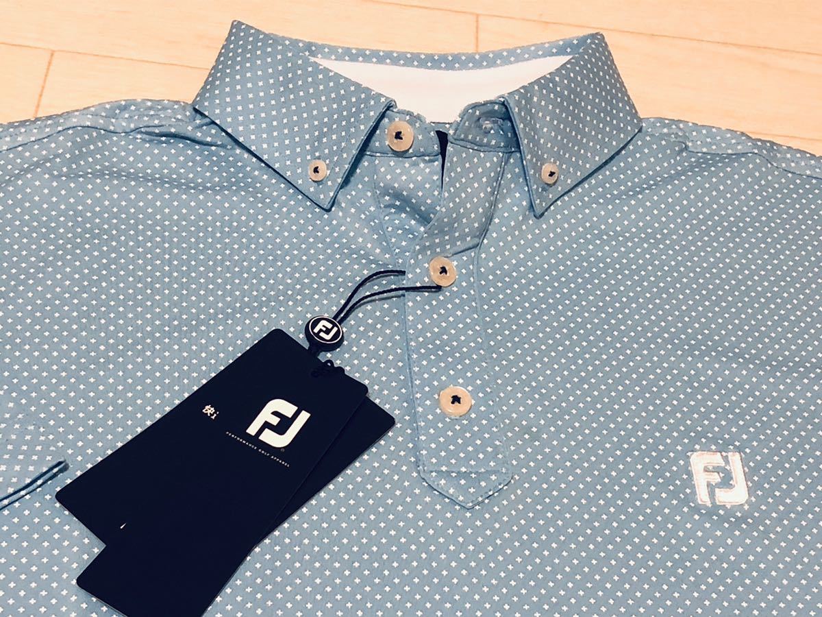 【豊富な，得価】 FootJoy フットジョイ Ｘプリント 吸汗速乾 4WAYストレッチ 半袖ボタンダウンシャツ サイズL 送料198円(タイトリスト)｜売買されたオークション情報、yahooの商品情報をアーカイブ公開 - オーク シャツ