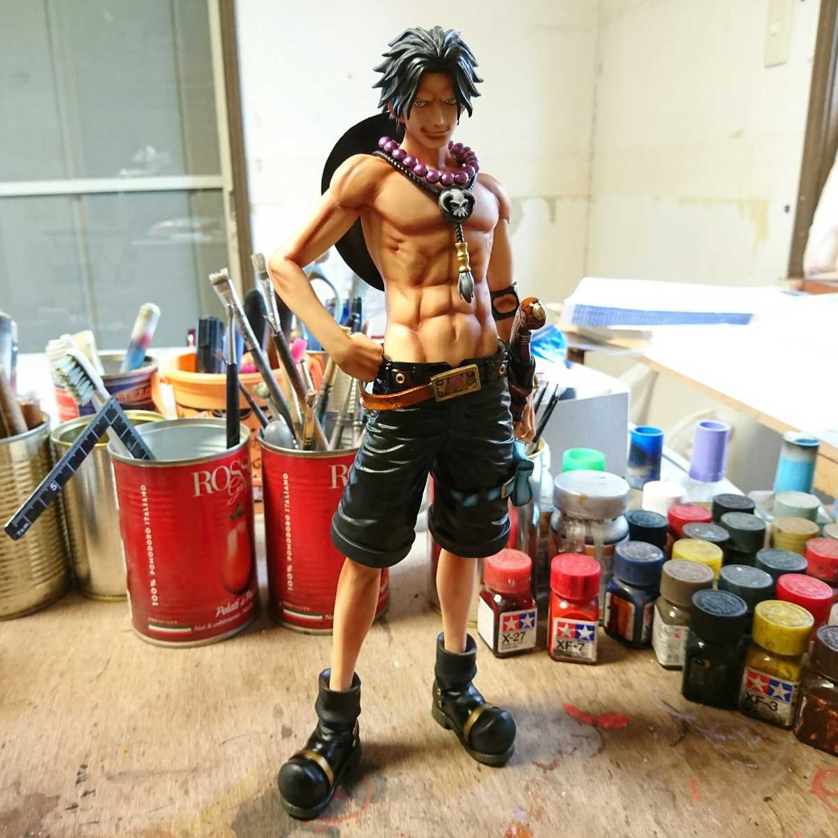 蠍座のリペイント エース リメイク ワンピース グランディスタ Grandista フィギュア カスタムペイント Onepiece Figure Painting ポートガス D エース 売買されたオークション情報 Yahooの商品情報をアーカイブ公開 オークファン Aucfan Com