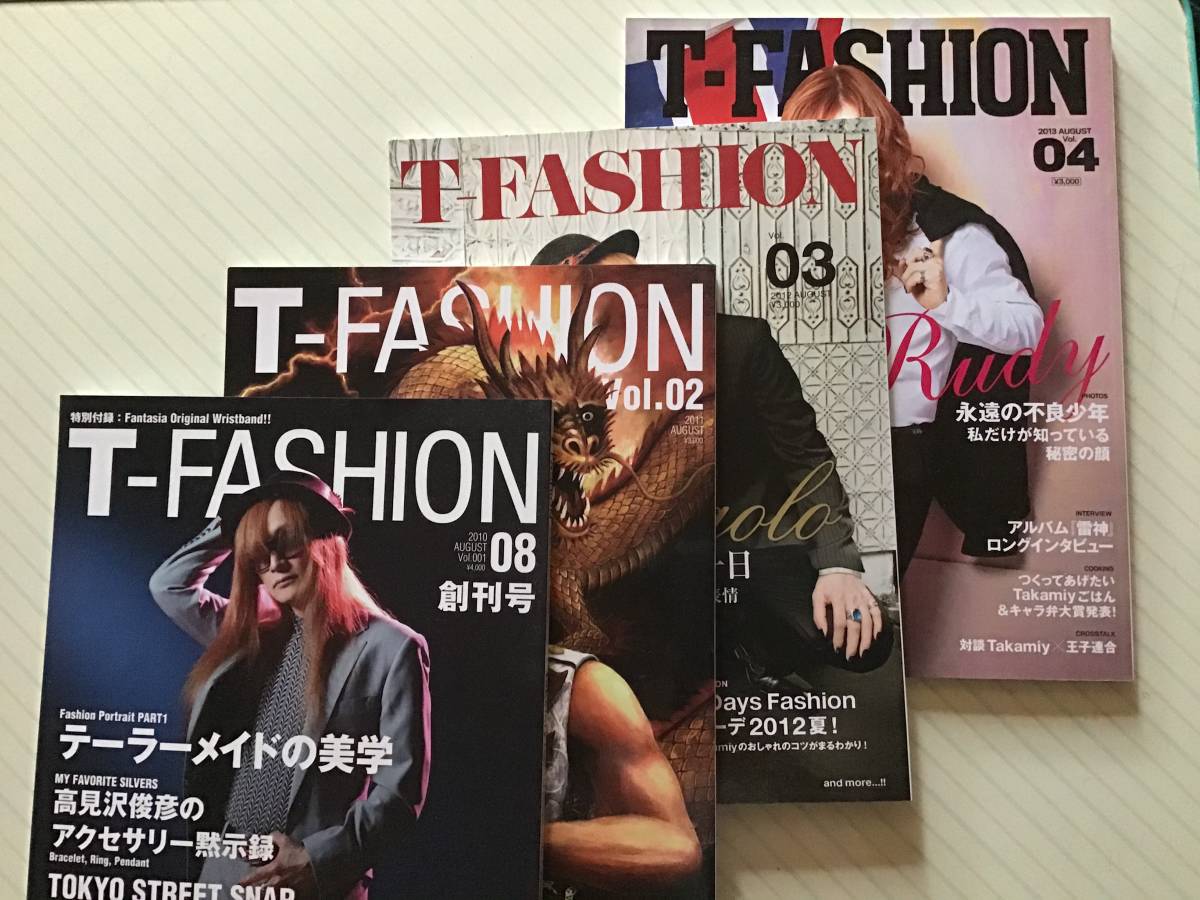 THE ALFEE 高見沢俊彦 ソロライブパンフレット 4冊 T-FASHION vol.1~4