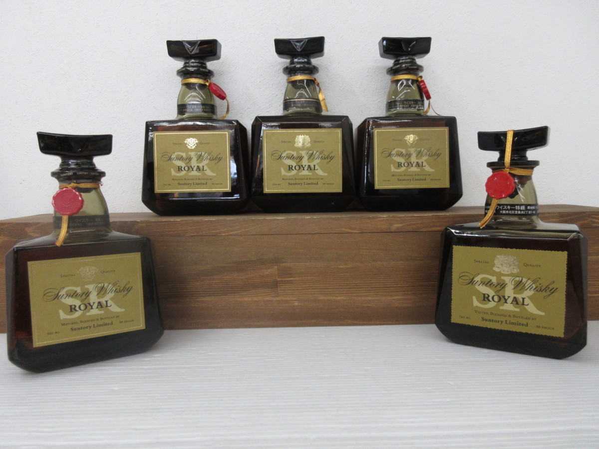 【限定セール，HOT】 5本セット サントリー ローヤル 720ml/43%/山崎表記3本 SUNTORY ROYAL 国産 ウイスキー 未開栓 古酒 発送先広島県限定 1円スタート/6-12-2(日本)｜売買されたオークション情報、yahooの商品情報をアー 日本