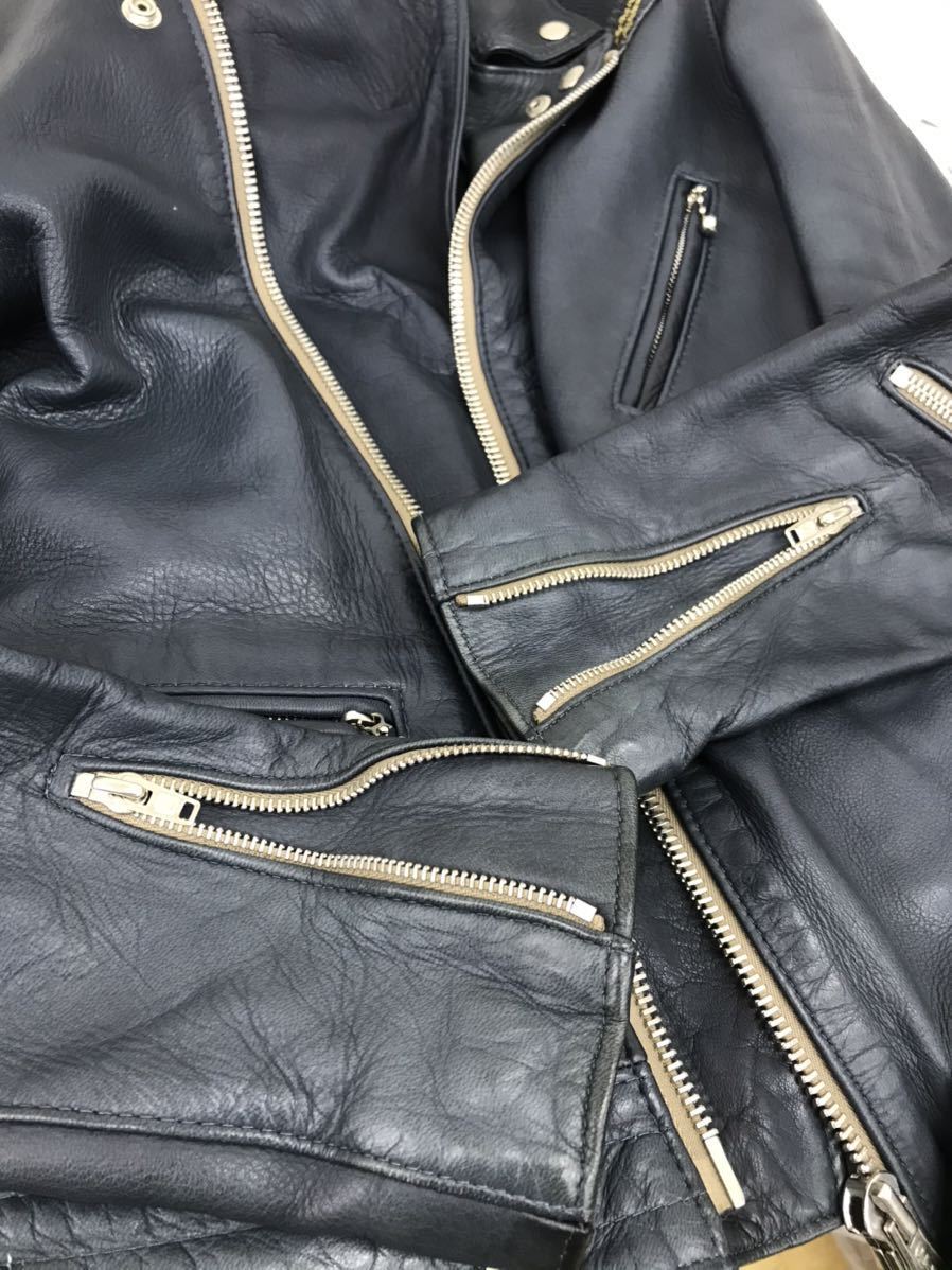 美品 ルイスレザー×リアルマッコイズ サイクロン 黒 38 付属品完備 Lewis Leathers - リアルマッコイズ×ルイスレザー サイクロン38の通販