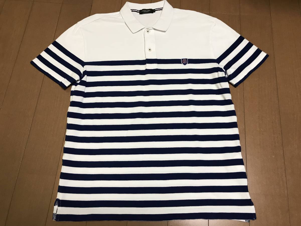 人気セール，爆買い バーバリーブラックレーベル クレストブリッジ CRESTBRIDGE ポロシャツ 白紺 3(トップス)｜売買されたオークション情報、yahooの商品情報をアーカイブ公開 - オークファン 男性用