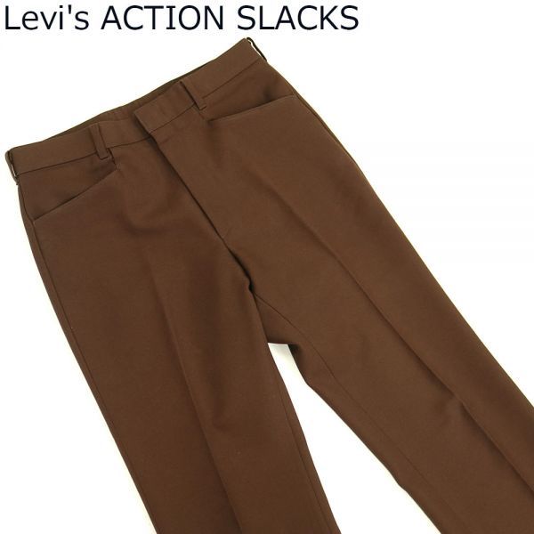 LEVI'S ACTION SLACKS スラックス ブラウン GM0522] Levi's ACTION SLACKS ボトムス ブラウン系 リーバイス