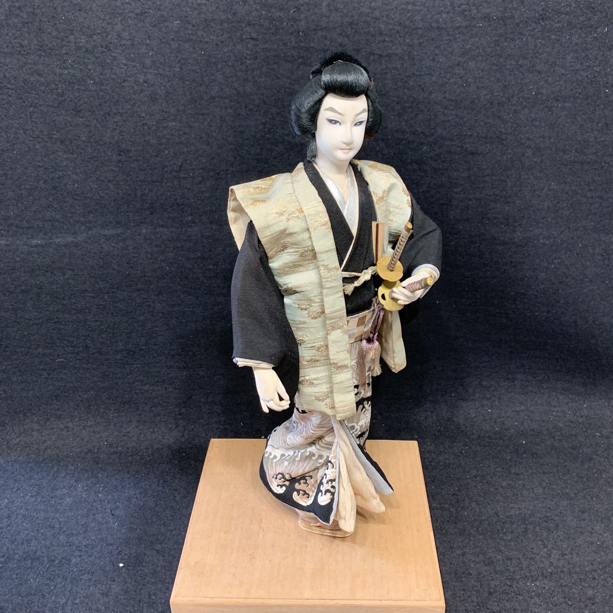 日本人形 若侍 人形 武士 刀 レトロ アンティーク インテリア の入札