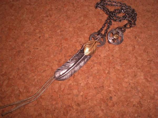 ★ゴローズ★先金フェザー＋細角チェーン、フルセット★キムタク_1