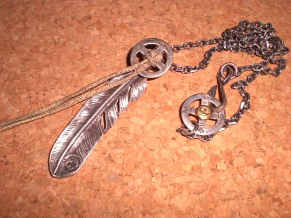 ★ゴローズ★先金フェザー＋細角チェーン、フルセット★キムタク_2