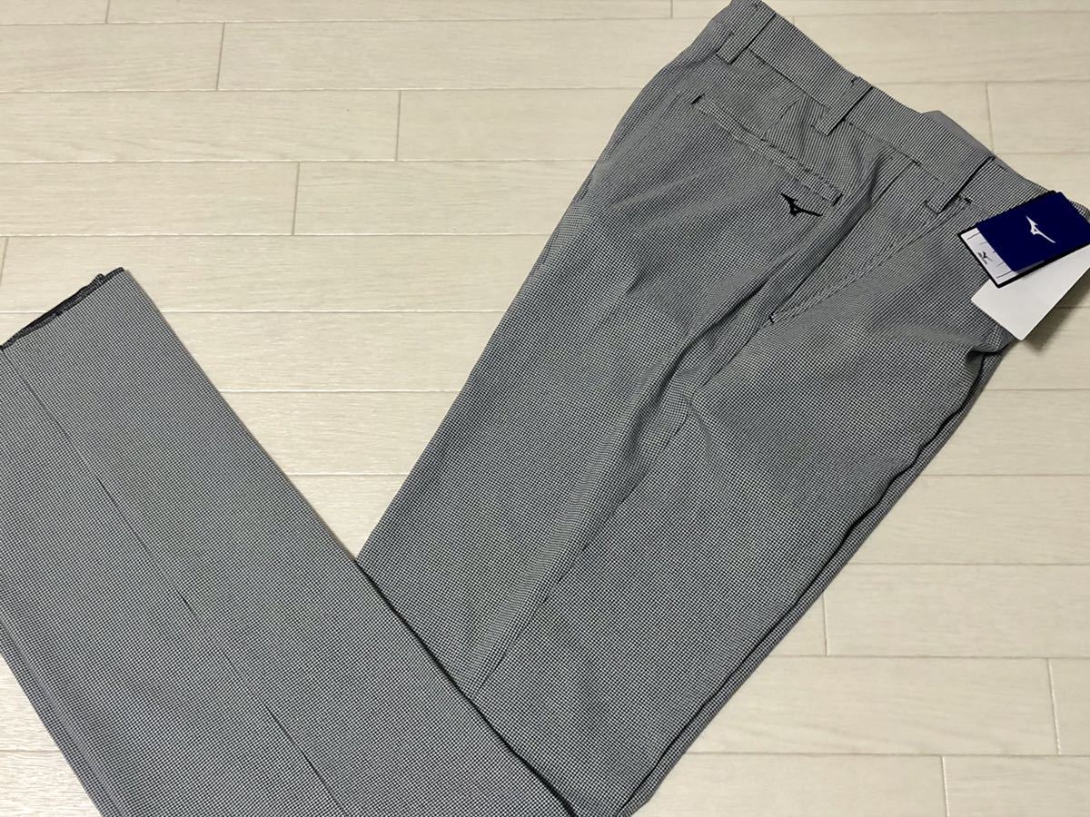正規品，お得 ミズノ ゴルフ ミニ千鳥柄 吸汗速乾 ワンタック ストレッチパンツ/春夏/ブラック&times;ホワイト/w79-85/送料198円(82cm～)｜売買されたオークション情報、yahooの商品情報をアーカイブ公開 - オー パンツ、スラックス