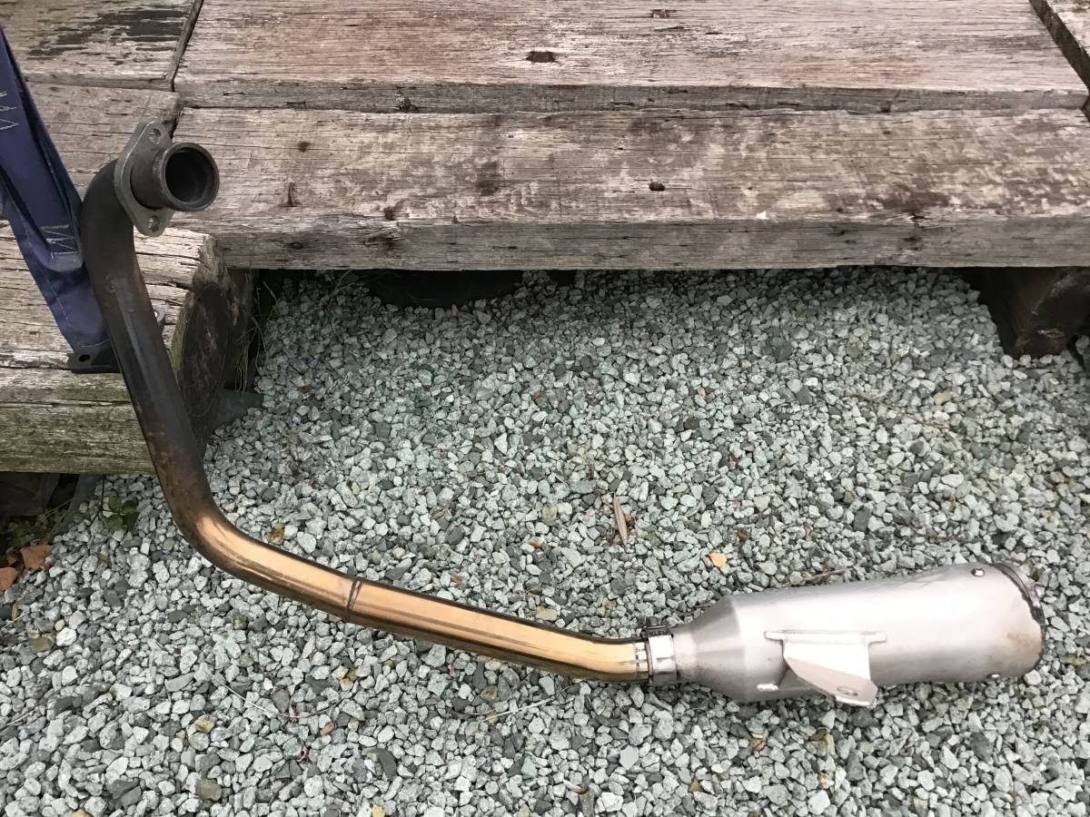 宮城発 現行4スト スズキ バンバン200 スーパートラップマフラー