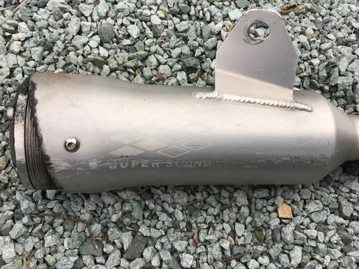 宮城発 現行4スト スズキ バンバン200 スーパートラップマフラー