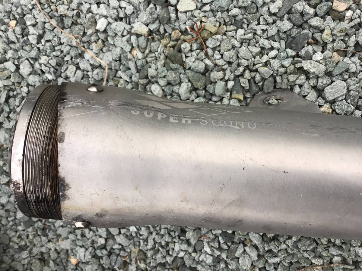 宮城発 現行4スト スズキ バンバン200 スーパートラップマフラー