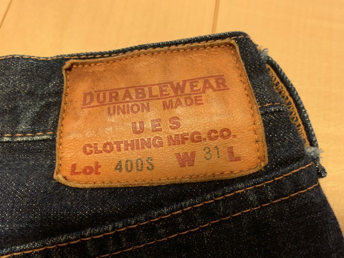 UES lot 400S タイトストレート W31 76cm レングス72cm 赤耳 