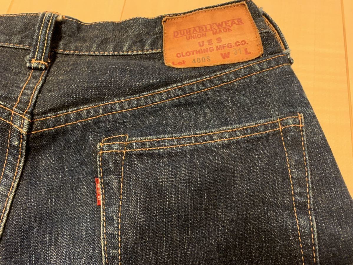 UES lot 400S タイトストレート W31 76cm レングス72cm 赤耳 