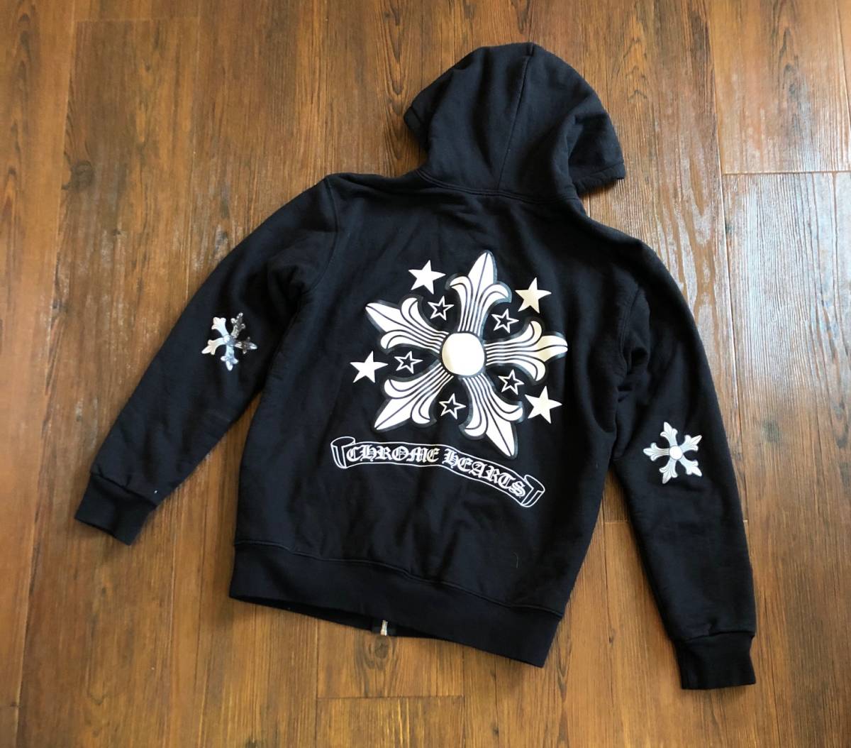 国内正規 名作 ☆ Chrome Hearts バック クロス スター 裏地サーマル 
