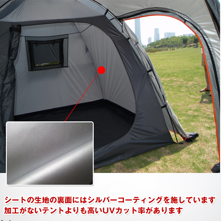 テント オールインワン キャンプ 4人用 2ルーム 0 オールインワンテント 防水 リビング 4-5人用 キャンピング tent camping : Fkstyle 広東省のメーカーによるオールインワンのラグジュアリーホテルグランピングドームハウス、アウトドアキャンプ用の夏の涼しい強力な断熱性を持つプレハブドームテント、アルミ箔ライニング付き