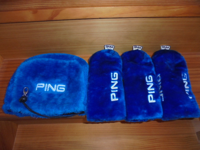 定番，大得価 渋野日向子 断行 激レア PING ヘッドカバー FW用&times;3 アイアン用 ブルー ボア(その他)｜売買されたオークション情報、yahooの商品情報をアーカイブ公開 - オークファン ヘッドカバー