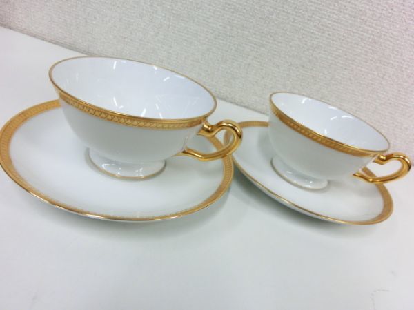  豊20256/6C〇大倉陶園 カップ＆ソーサー ペア 金彩 ティーカップ 良品〇(大倉陶園)｜売買されたオークション情報、yahooの商品情報をアーカイブ公開 - オークファン 大倉陶園