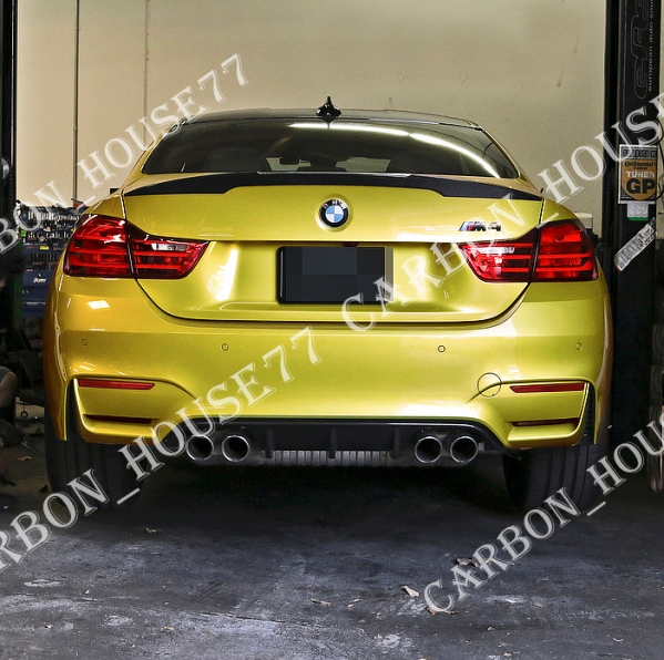 a*m様  M4　4シリーズ用トランクスポイラー ☆BMW 4シリーズ F82 M4 カーボン トランク スポイラー P型《貼付タイプ》
