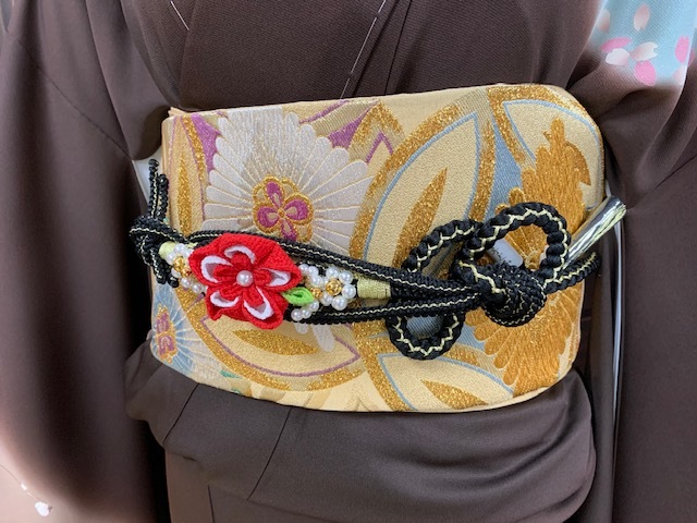 暈し染め 金彩 逸品 正絹 駒刺繍 花車文 BAAX6536hj 平和屋着物□豪華