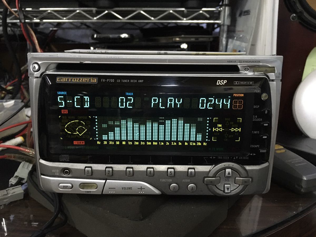カロッツエリア FH-P700 CD カセットデッキ 2DIN 当時物 FH-P700