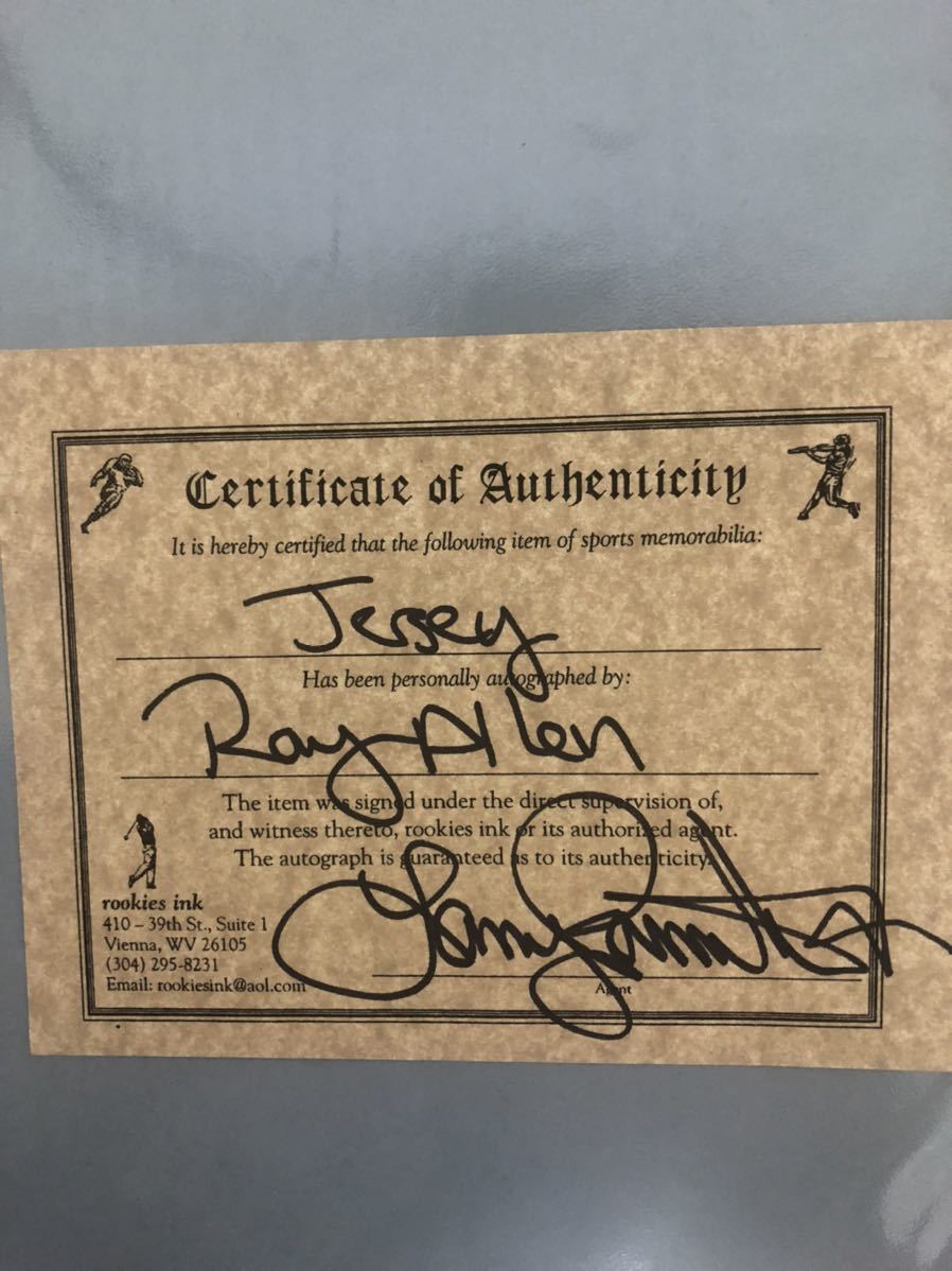 Ray Allen Autographed Mitchell &amp; Ness NBA Boston for Original Milwaukee sale | eBay Bucks Collectibles,