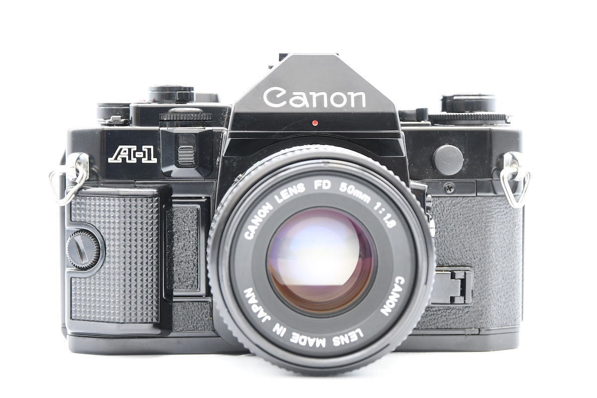 最安値，限定SALE CANON キヤノン A-1 + CANON LENS NEW FD 50mm F1.8 MF一眼レフ フィルムカメラ(キヤノン)｜売買されたオークション情報、yahooの商品情報をアーカイブ公開 - オークファン マニュアルフォーカス