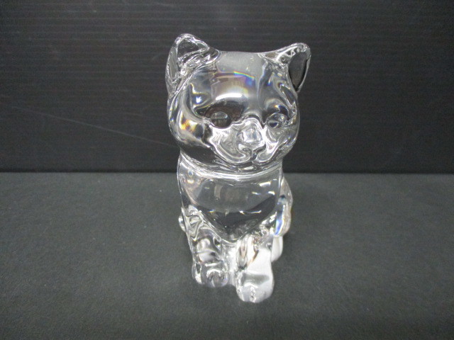 ペーパーウェイト ガラス クリスタル 猫 かわいい 置物 ガラス細工 正規店入荷名入れ代込Noritake ノリタケ となりの Nachtmann 2-U ] バイエルンクリスタル ナハトマン 職人の可愛い仕掛けも！｜ね