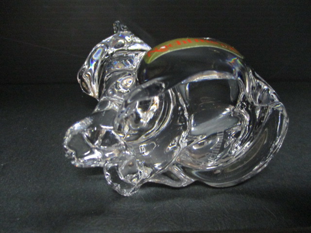 ペーパーウェイト ガラス クリスタル 猫 かわいい 置物 ガラス細工 正規店入荷名入れ代込Noritake ノリタケ となりの Nachtmann 2-U ] バイエルンクリスタル ナハトマン 職人の可愛い仕掛けも！｜ね